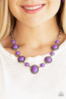 Paparazzi - Voyager Vibes - Purple Necklace