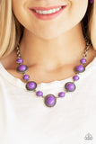 Paparazzi - Voyager Vibes - Purple Necklace