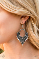 Paparazzi - Mojave Melody - Silver Earrings Fashion Fix