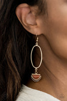 Paparazzi - SOL Purpose - Gold Earrings Fashion Fix