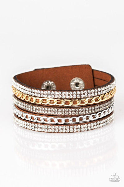 Fashion Fiend - Brown - Paparazzi Snap Bracelet