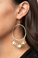 Paparazzi - Speed of SPOTLIGHT - Gold Earrings