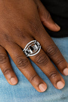 Paparazzi - Treasure Chest Charm - Black Paparazzi Ring