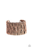 Take It Or WEAVE It - Copper - Paparazzi Cuff Bracelet