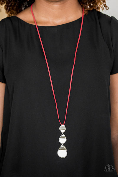 Paparazzi - Embrace The Journey - Red Necklace