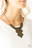 Paparazzi - Fiercely Pharaoh - Brass Necklace