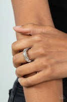 Paparazzi - Vintage Elegance - White Paparazzi Ring