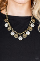 Paparazzi - Spot On Sparkle - Brass Necklace