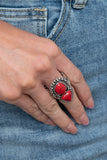 Paparazzi - Mojave Mosaic - Red Paparazzi Ring