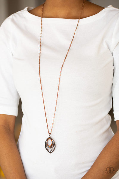 Paparazzi - Court Couture - Copper Necklace