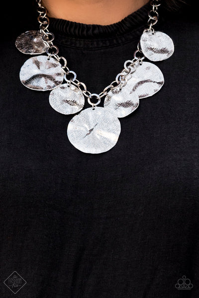 Paparazzi - Barely Scratched The Surface - Silver Necklace Fashion Fix