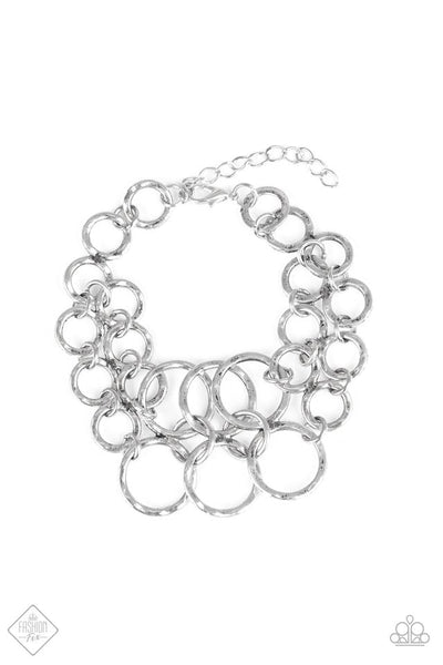 Paparazzi - Downtown Maverick -  Silver Bracelet Clasp Fashion Fix