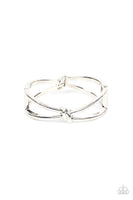Paparazzi - KNOT My First Rodeo - Silver Bracelet Hinge