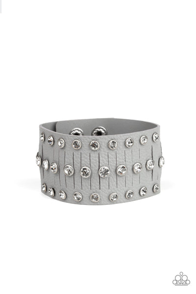 Paparazzi - Now Taking The Stage - Silver Bracelet Snap