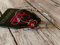 Paparazzi - Starlet Shimmer Bracelet - Red Flower