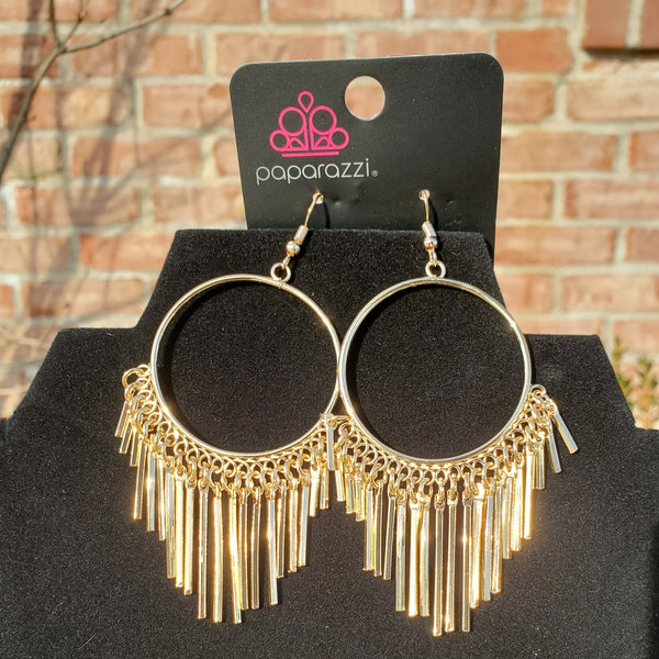 SOL Food - Gold - Paparazzi Earrings