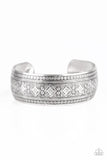 Gorgeously Gypsy - Silver - Paparazzi Cuff Bracelet Fashion Fix