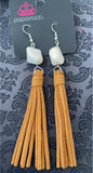 Paparazzi - All-Natural Allure - White Earrings Fashion Fix Exclusive