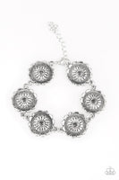 Paparazzi - Funky Flower Child - Silver Bracelet Clasp