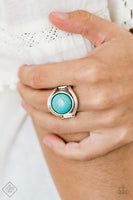 Paparazzi - Mojave Native - Blue Paparazzi Ring Fashion Fix