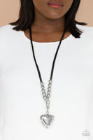 Forbidden Love - Black - Paparazzi Necklace March 2021 Life of The Party
