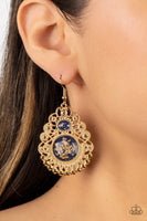 Paparazzi - Welcoming Whimsy - Blue Earrings Fashion Fix Exclusive