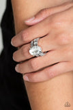 Paparazzi - Shine Bright Like A Diamond - White Paparazzi Ring