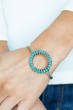 Divinely Desert - Blue - Paparazzi Cuff Bracelet
