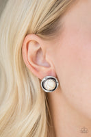 Out Of This Galaxy - White - Paparazzi Post Earrings