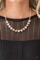 Simple Sheen - Rose Gold - Paparazzi Necklace