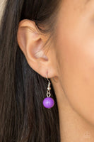 Paparazzi - Friday Night Fringe - Purple Necklace