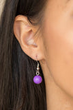 Paparazzi - Friday Night Fringe - Purple Necklace