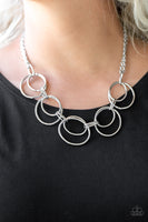 Urban Orbit - Silver - Paparazzi Necklace