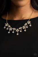 Vintage Royale - Gold - Paparazzi Necklace March 2021 Life of the Party