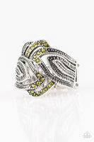 Paparazzi - Fire and Ice - Green Paparazzi Ring
