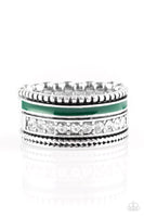 Paparazzi - Rich Rogue - Green Paparazzi Ring