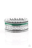 Paparazzi - Rich Rogue - Green Paparazzi Ring
