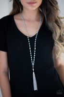 Paparazzi - Tassel Takeover - Blue Necklace