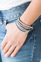 Paparazzi - Fashion Fiend - Blue Bracelet Snap