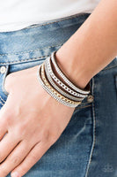 Fashion Fiend - Brown - Paparazzi Snap Bracelet