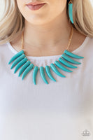 Paparazzi - Tusk Tundra - Blue Necklace