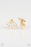 Jeweled Jubilee - Gold - Paparazzi Double Post Earrings