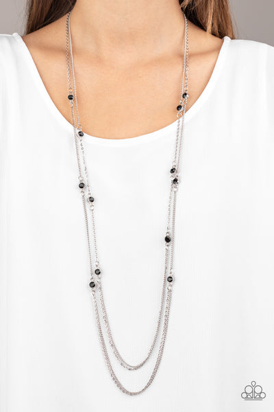 Sparkle Of The Day - Black - Paparazzi Necklace