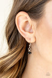 Paparazzi - First Class Fringe - Black Necklace