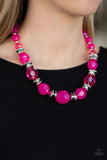 Dine and Dash - Pink - Paparazzi Necklace