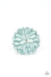 Blooming' Bloomer - Blue - Paparazzi Ring Cat'e Eye Stone