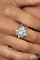 Paparazzi - Opal Orchards - White Paparazzi Ring