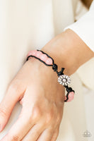 Paparazzi - Daisy Guru - Pink Bracelet Button Loop