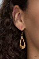 Paparazzi - Teardrop Envy - Gold Necklace