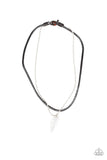 Paparazzi - Arrowhead Anvil - Silver Mens Necklace